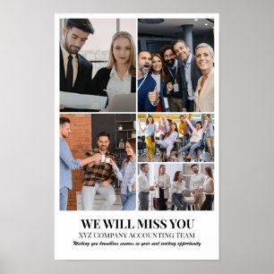 Custom Photo Collage Grid 5 Pictures 24x36 12x18 Poster