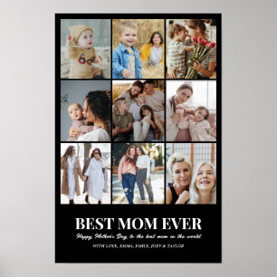 Custom Photo Collage Grid 9 Pictures 12x18 24x36 Poster