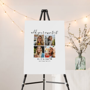 Custom Photo Collage Guest Signature Foam Board