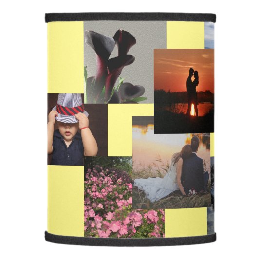 Custom Photo Collage Lampshade (Left)