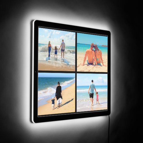 Custom Photo Collage LED Sign with Your Photos