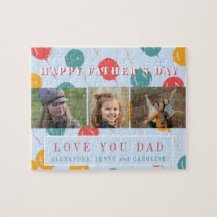 Custom photo collage love dad Father's Day gift Jigsaw Puzzle