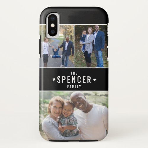 Custom Photo Collage Loving Hearts iPhone X Case