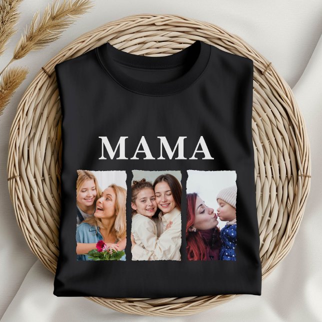 Custom Photo Collage Mama – Personalized Gift T-Shirt (Creator Uploaded)