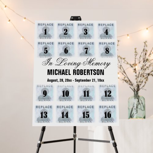 Custom Photo Collage Memorial Foam Board