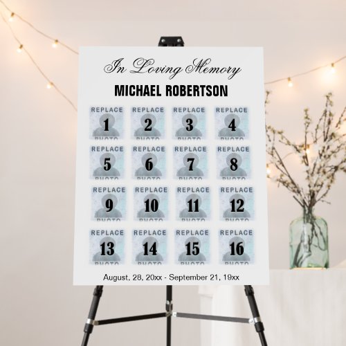 Custom Photo Collage Memorial Foam Board