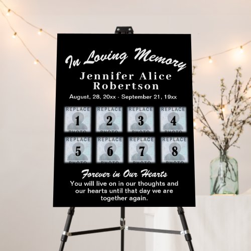 Custom Photo Collage Memorial Foam Board