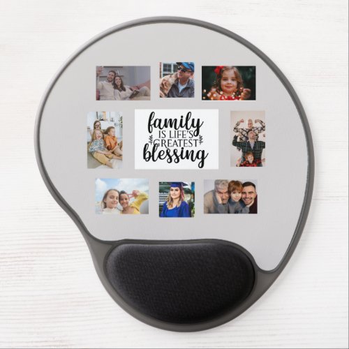 Custom Photo Collage Mouse Pad Family Photo Gel Mouse Pad