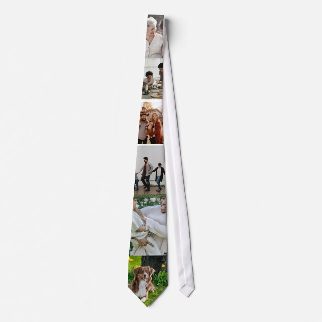 Custom Photo Collage Neck Tie (Front)