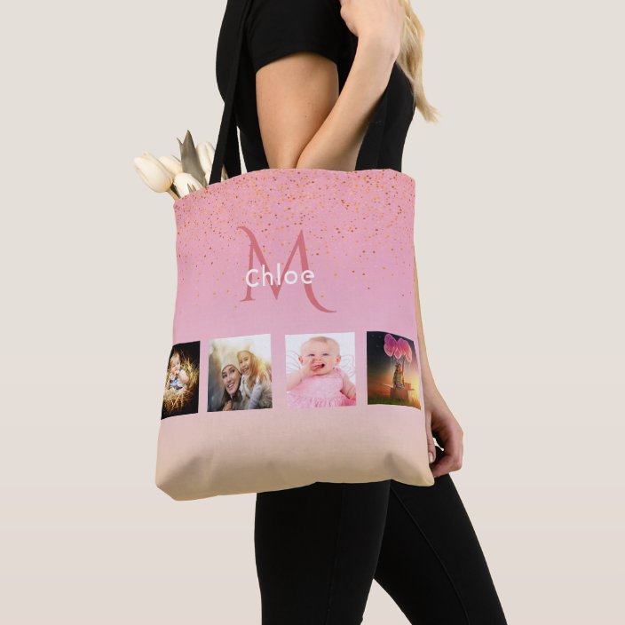 rose gold tote purse