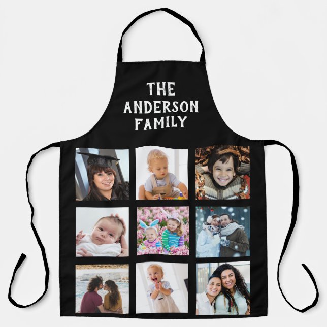 Custom Photo Collage Personalized Apron (Front)