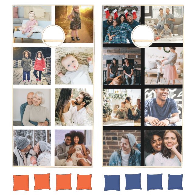 Custom Photo Collage Personalized Cornhole Set (Set)