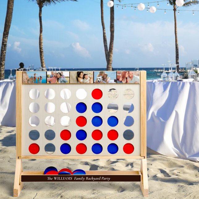 Custom Photo Collage Personalized Family Fast Four (Wedding)