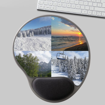 Custom Photo Collage Personalized Gel Mousepad by Standard_Studio at Zazzle