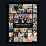 Custom Photo Collage Personalized Gift Poster<br><div class="desc">Turn your favorite photos into a stunning piece of wall art. This custom photo collage poster is the perfect way to tell your story, capturing a lifetime of memories in one beautiful display. With 100% personalization, you can easily upload your own photos and customize the text, fonts, and colors to...</div>