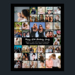 Custom Photo Collage Personalized Gift Poster<br><div class="desc">Turn your favorite photos into a stunning piece of wall art. This custom photo collage poster is the perfect way to tell your story, capturing a lifetime of memories in one beautiful display. With 100% personalization, you can easily upload your own photos and customize the text, fonts, and colors to...</div>