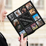 Custom Photo Collage Personalized Name Graduation Cap Topper<br><div class="desc">Easily customize this cool modern photo collage graduation cap topper with 12 favorite photos of your family,  friends or memories. Personalize further with your name and class year. You can even change the background color to suit your style.</div>