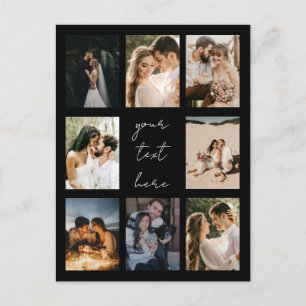 Custom Photo Collage Personalized Picture Family Holiday Postcard