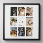 Custom Photo Collage Personalized Picture Family Peel And Stick Photo Tile