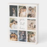 Custom Photo Collage Personalized Picture Family Wooden Box Sign