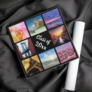 Custom Photo Collage Personalized Year Keepsake Graduation Cap Topper