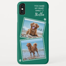 Custom Photo Collage Pet Dog Cat Name Cute Photo iPhone XS Max Case