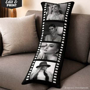 Custom Photo Collage Pillow, Movie Film Strip Body Pillow