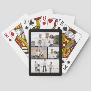 Custom Photo Collage Poker Cards