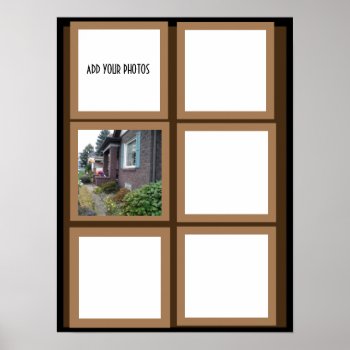 Custom Photo Collage Poster by CREATIVEHOLIDAY at Zazzle