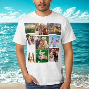 Custom Photo Collage Shirt, Custom 9 Photos T-Shirt
