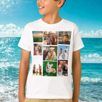 Custom Photo Collage Shirt, Custom 9 Photos  