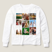 Custom Photo Collage Shirt, Custom 9 Photos  