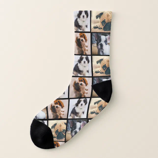 Custom photo collage socks | Zazzle
