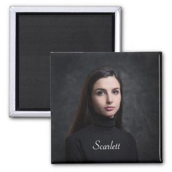 Custom Photo Collage Template 2 Inch Square Magnet by ReligiousStore at Zazzle
