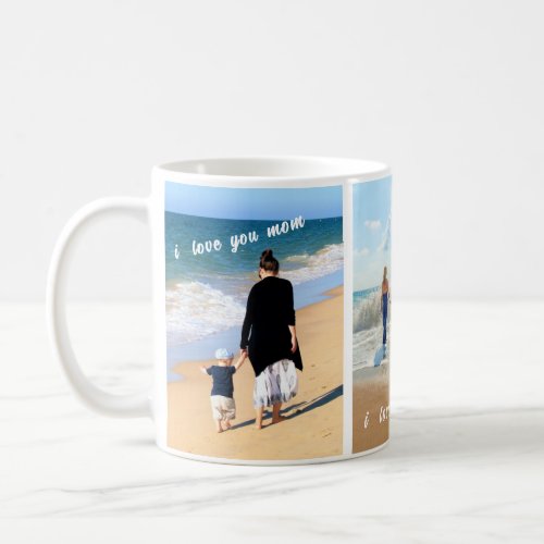 Custom Photo Collage Text Coffee Mug Your Family