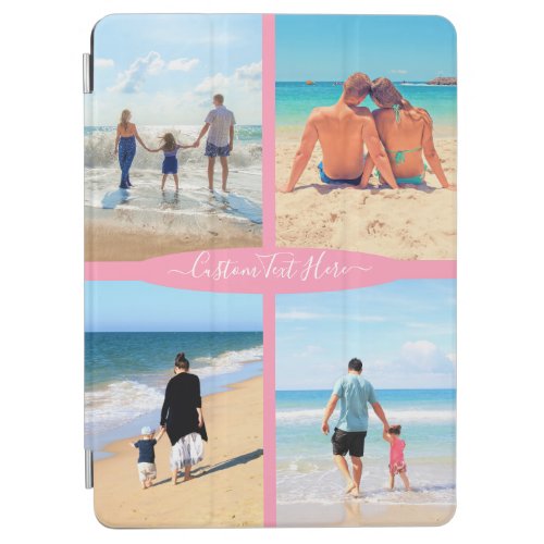 Custom Photo Collage Text Family Love Personalized iPad Air Cover