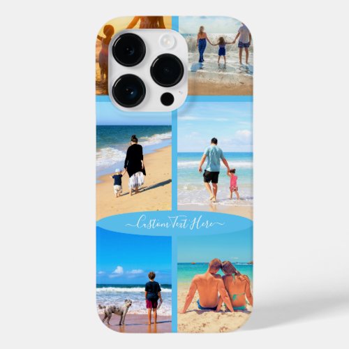 Custom Photo Collage Text iPhone Case Your Photos