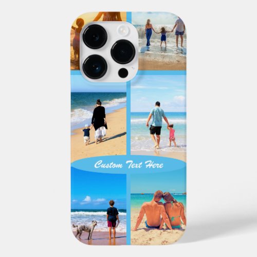 Custom Photo Collage Text iPhone Case Your Photos