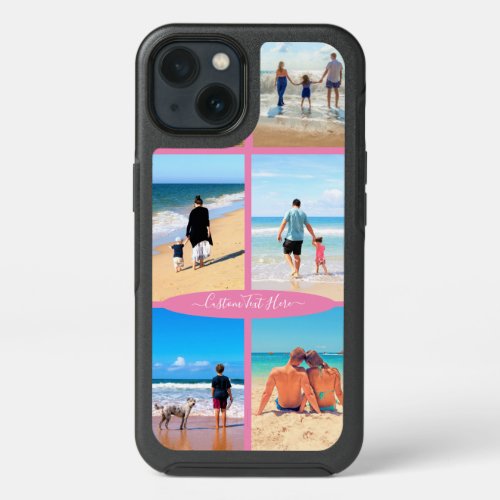 Custom Photo Collage Text iPhone Case Your Photos