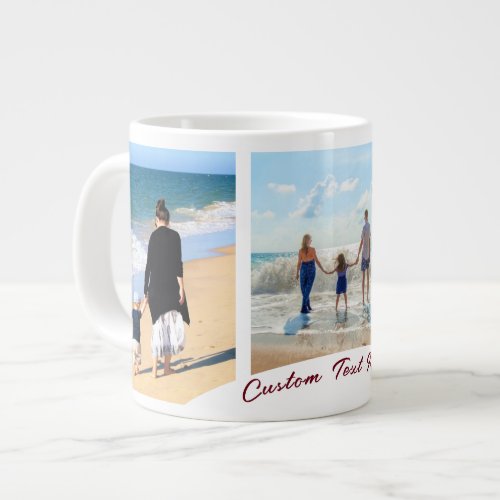 Custom Photo Collage Text Mug Your Photos Gift