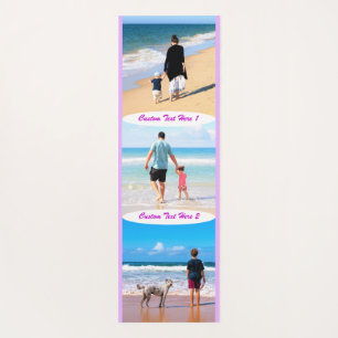 Custom Photo Collage Text Yoga Mat Your Photo Gift