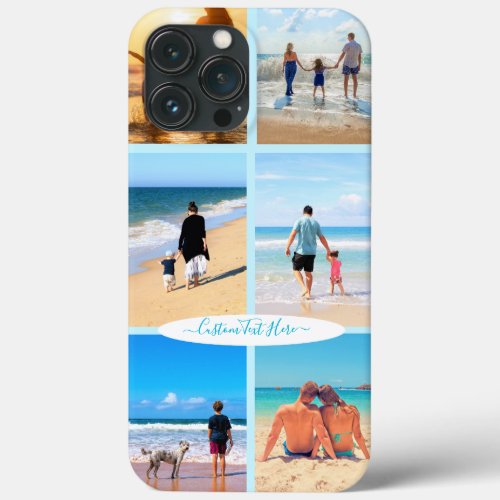 Custom Photo Collage Text Your Family Personalized iPhone 13 Pro Max Case