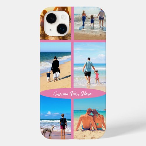 Custom Photo Collage Text Your Family Photos Gift Case_Mate iPhone 14 Plus Case