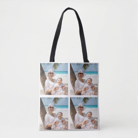 Custom Photo Collage Tote Bag For Mother