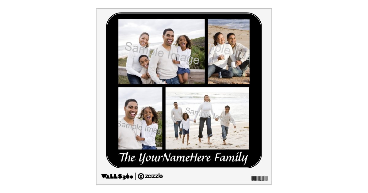 Custom Photo Collage Wall Decal Zazzle