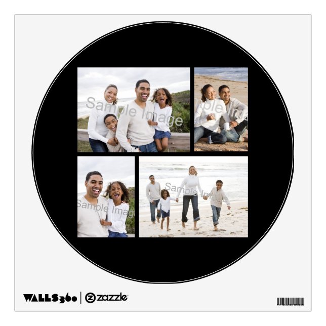 Custom Photo Collage Wall Sticker (Front)