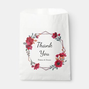 Custom Photo Collage Wedding Thank You Favor Bag by ReligiousStore at Zazzle