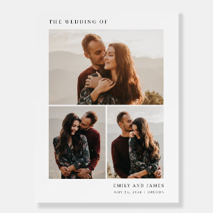 Custom Photo Collage Wedding Welcome Foam Board