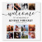 Custom Photo Collage Wedding Welcome Foam Board