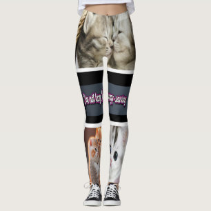 Custom Photo Collage with 8 Photos Leggings